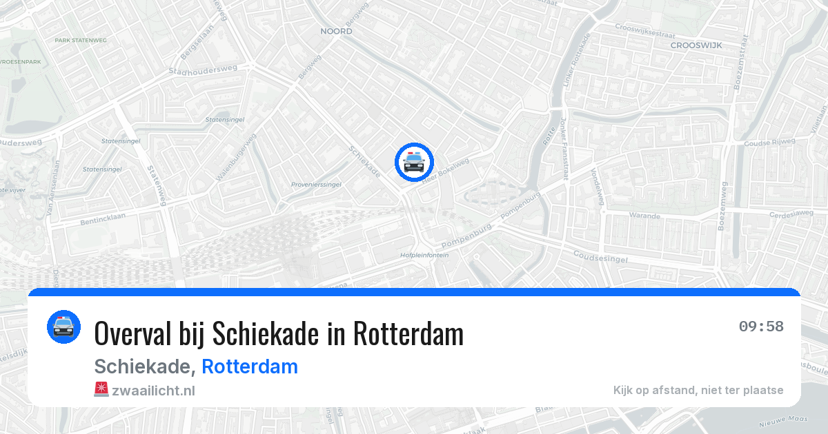 Overval bij Schiekade in Rotterdam — 6 mei 2026