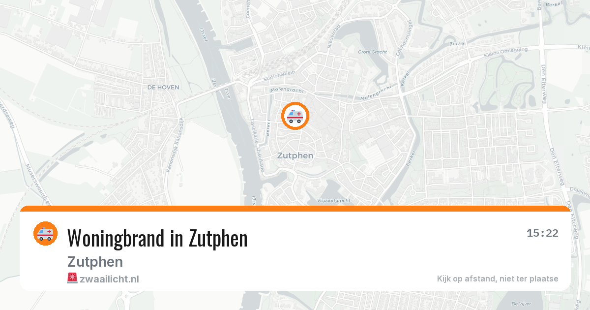 Woningbrand in Zutphen — 18 mei 2026