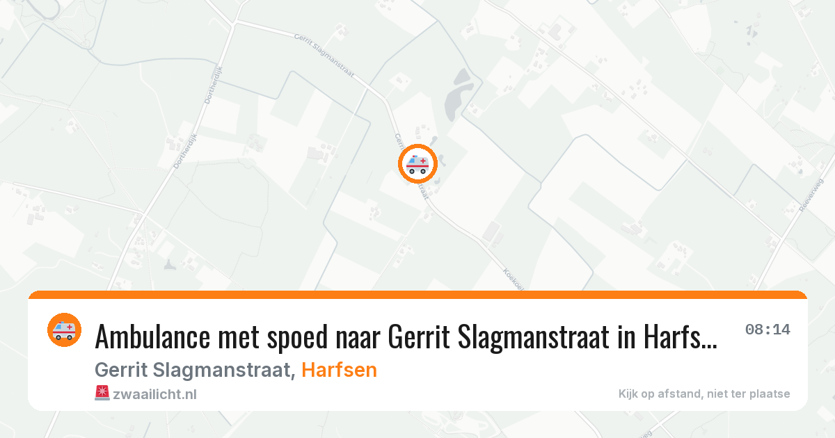 Ambulance met spoed naar Gerrit Slagmanstraat in Harfsen — 5 mei 2026