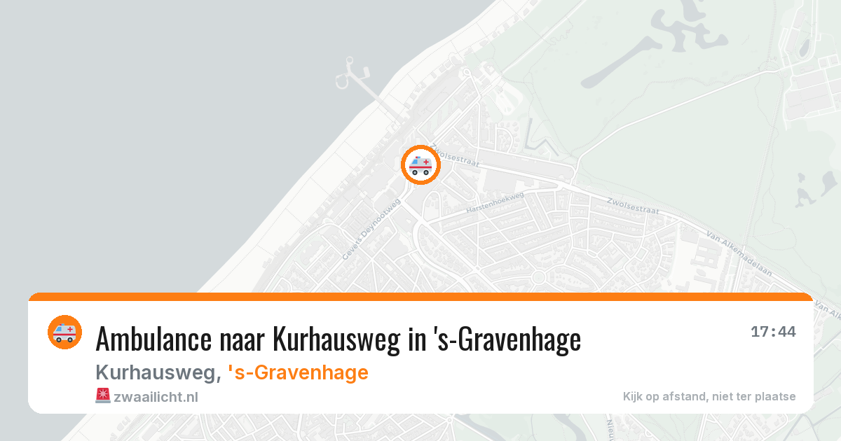 Ambulance naar Kurhausweg in 's-Gravenhage — 27 jun 2026