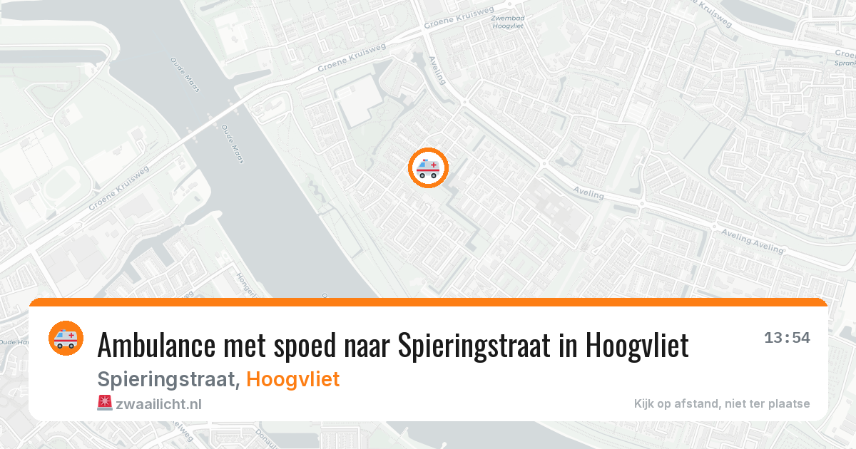 Ambulance met spoed naar Spieringstraat in Hoogvliet — 26 mrt 2026