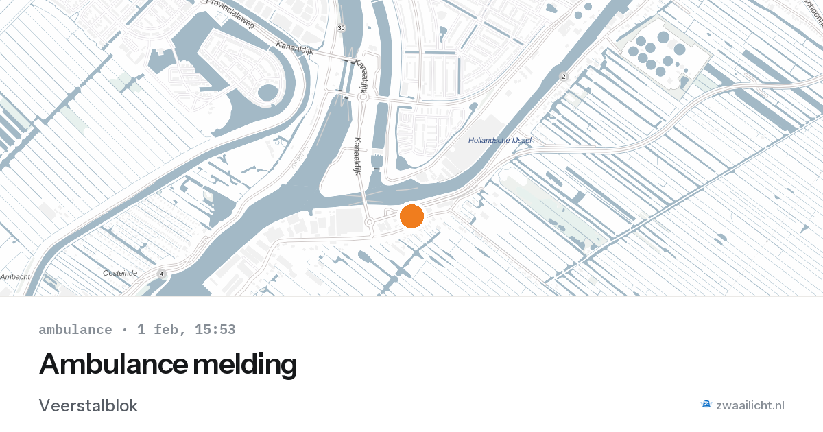 Ambulance melding — 1 feb 2026