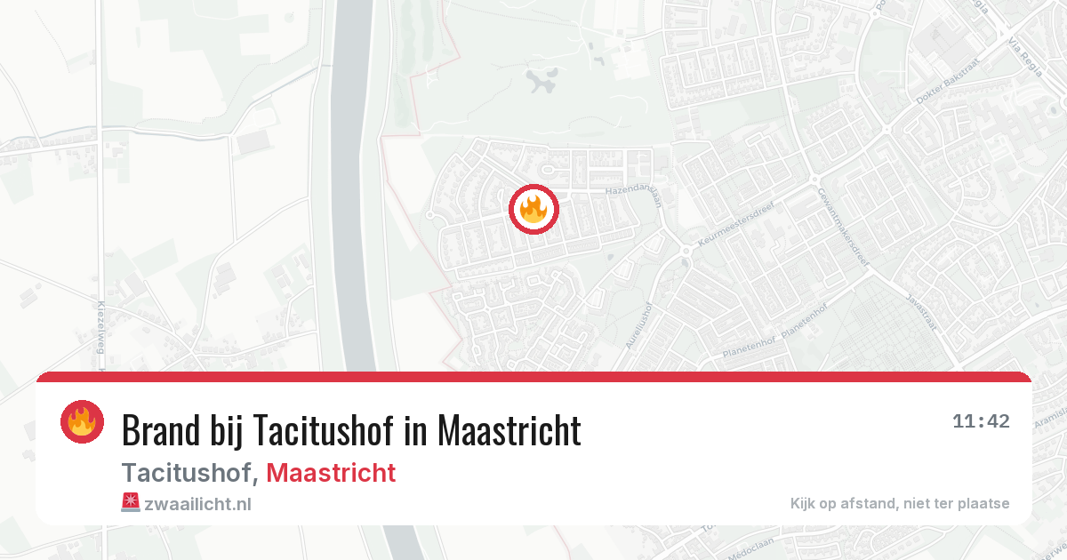 Brand bij Tacitushof in Maastricht — 28 jun 2026