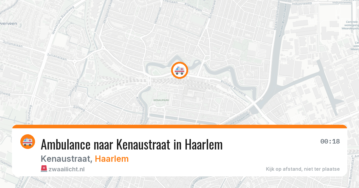 Ambulance naar Kenaustraat in Haarlem — 25 mei 2026