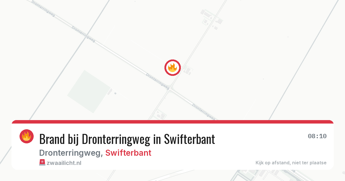 Brand bij Dronterringweg in Swifterbant — 7 apr 2026
