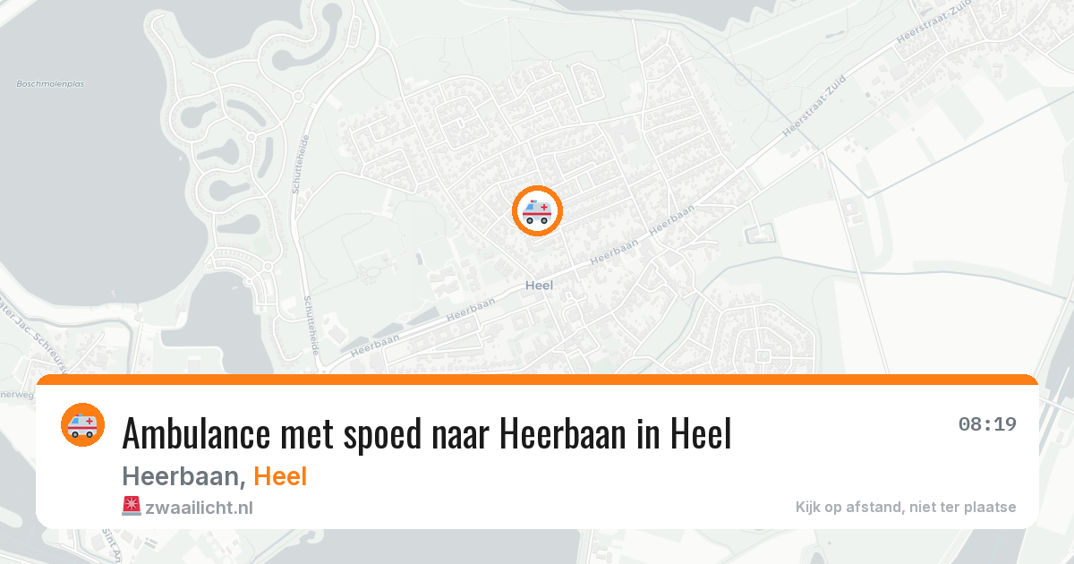 Ambulance met spoed naar Heerbaan in Heel — 4 jun 2026