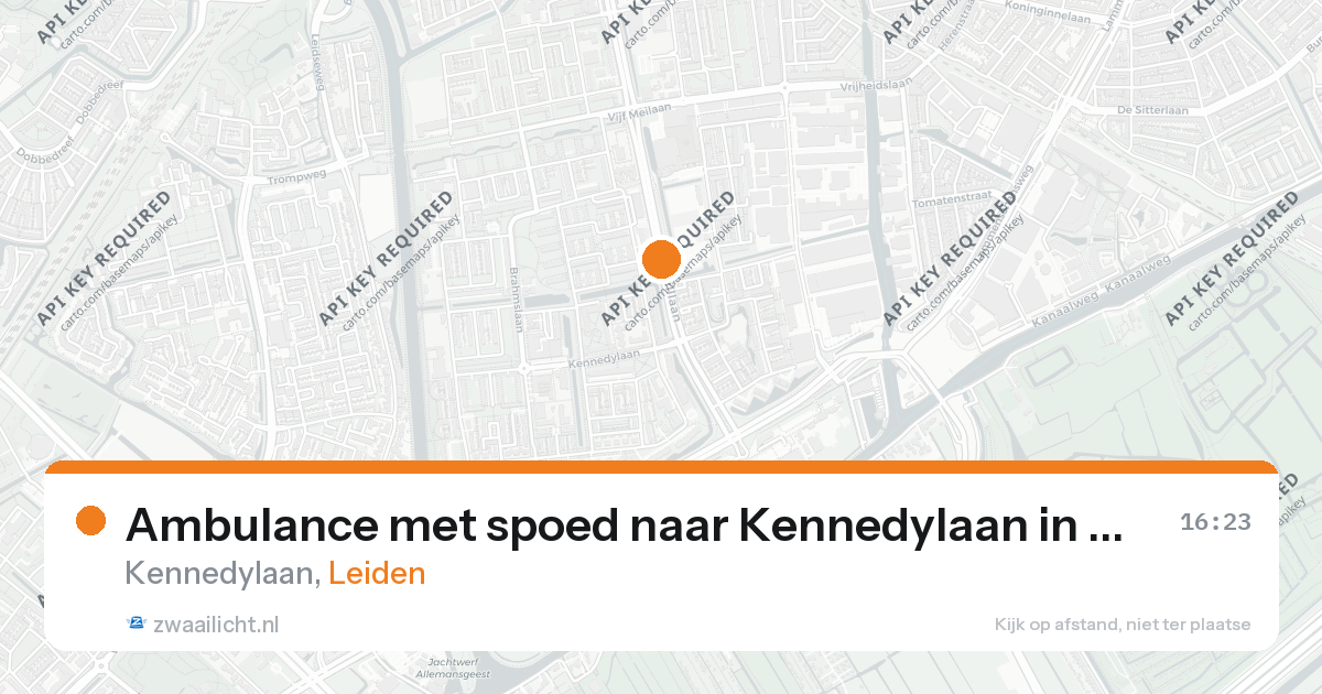 Ambulance met spoed naar Kennedylaan in Leiden — 26 feb 2026