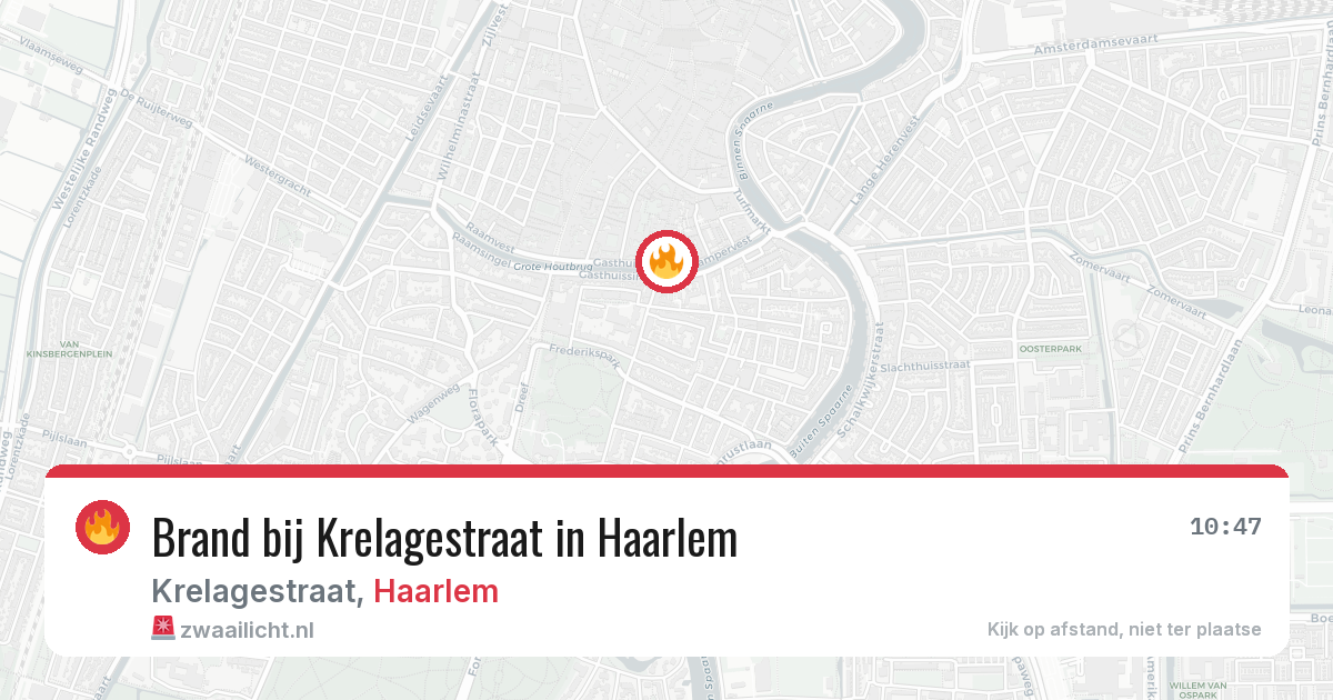 Brand bij Krelagestraat in Haarlem — 29 jul 2026