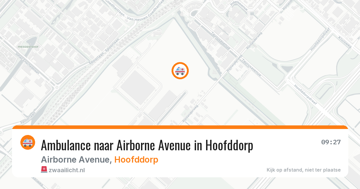 Ambulance naar Airborne Avenue in Hoofddorp — 26 mrt 2026