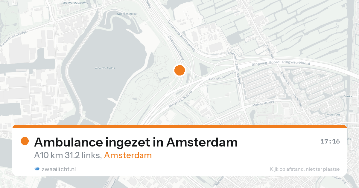 Ambulance ingezet in Amsterdam — 21 aug 2026