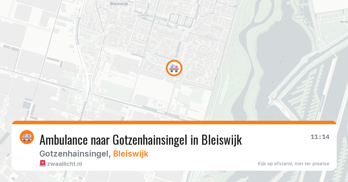 Ambulance naar Gotzenhainsingel in Bleiswijk — 7 jun 2026