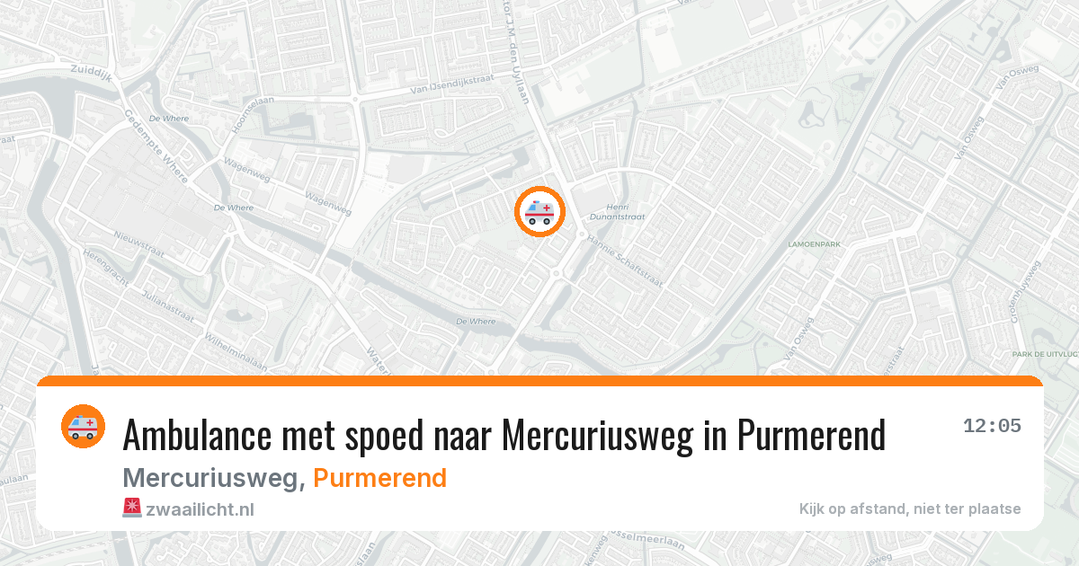 Ambulance met spoed naar Mercuriusweg in Purmerend — 3 feb 2026