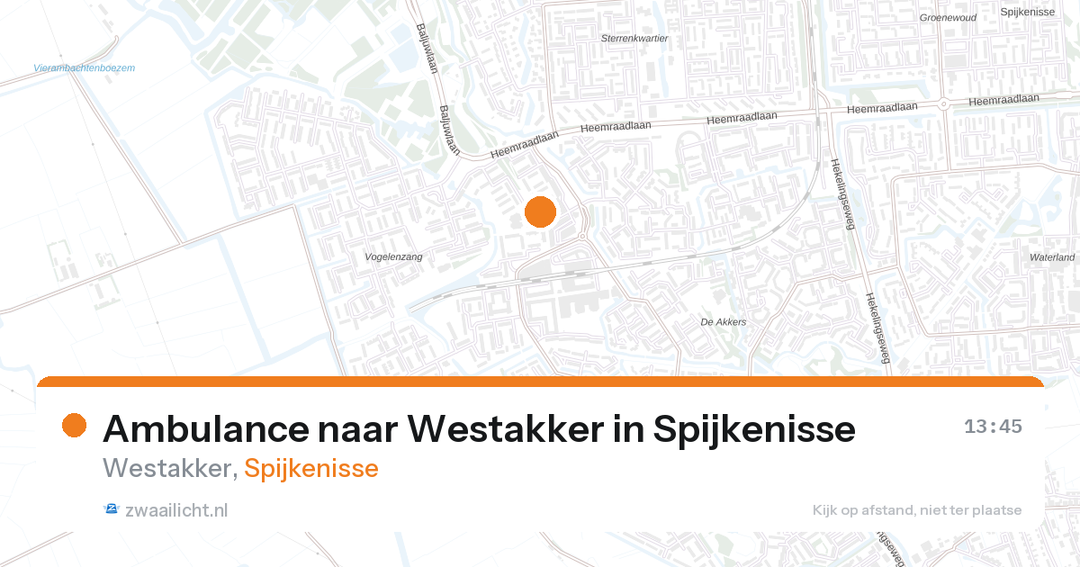 Ambulance naar Westakker in Spijkenisse — 11 jun 2026
