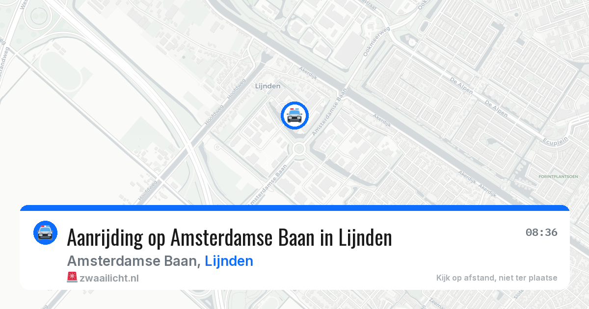 Aanrijding op Amsterdamse Baan in Lijnden — 20 mei 2026