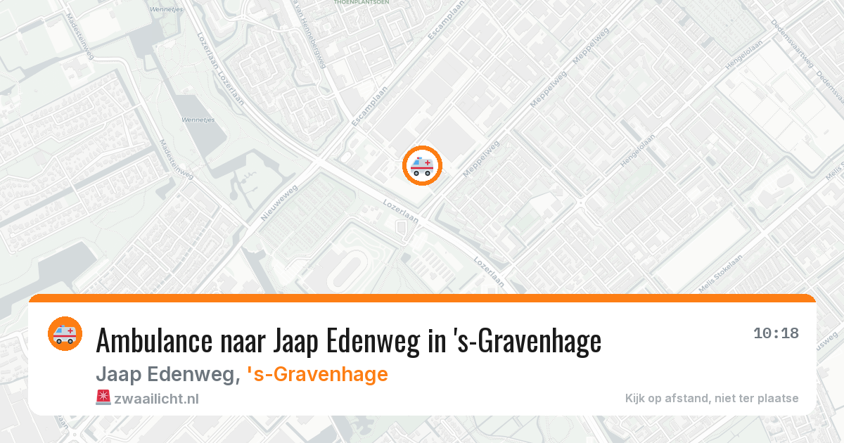 Ambulance naar Jaap Edenweg in 's-Gravenhage — 26 feb 2026