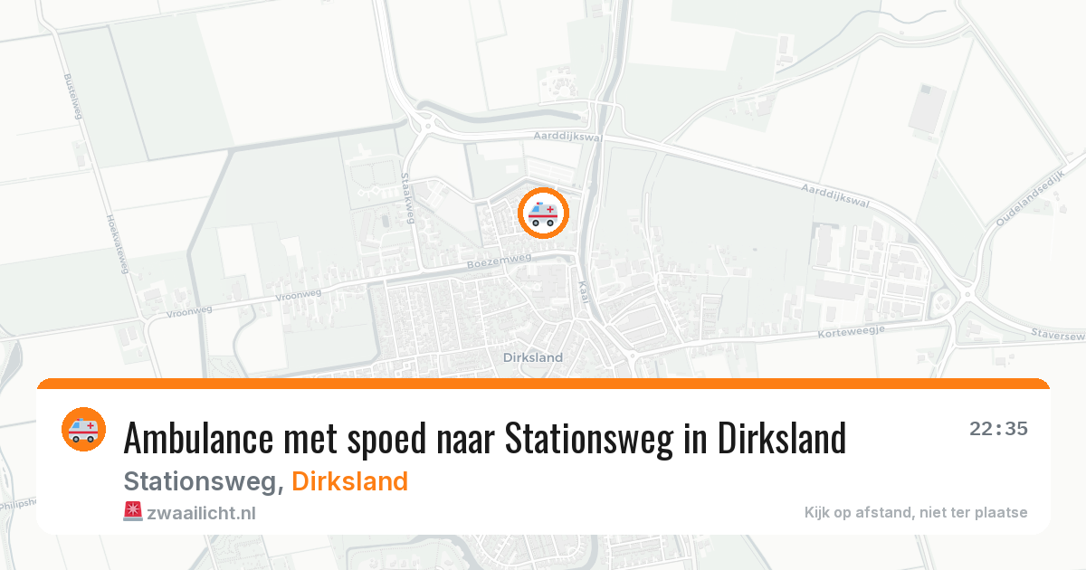 Ambulance met spoed naar Stationsweg in Dirksland — 1 apr 2026