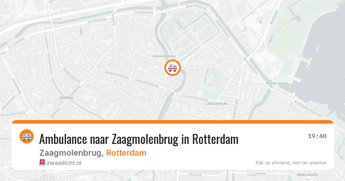 Ambulance naar Zaagmolenbrug in Rotterdam — 23 jun 2026
