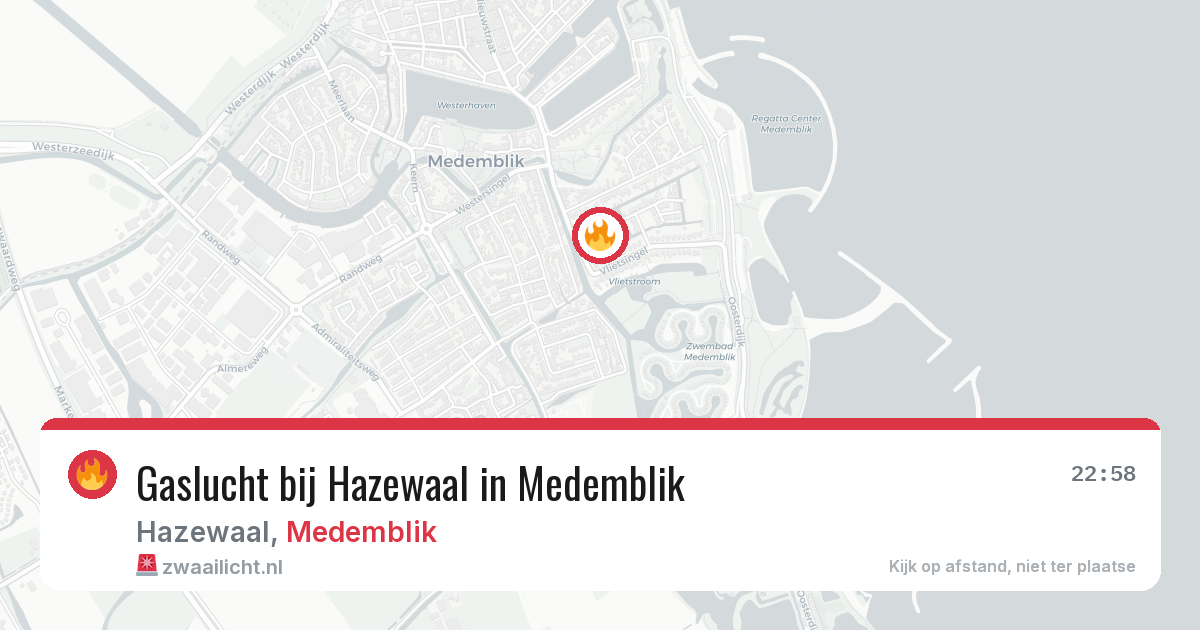 Gaslucht bij Hazewaal in Medemblik — 9 jul 2026