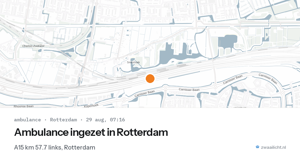 Ambulance ingezet in Rotterdam — 29 aug 2026