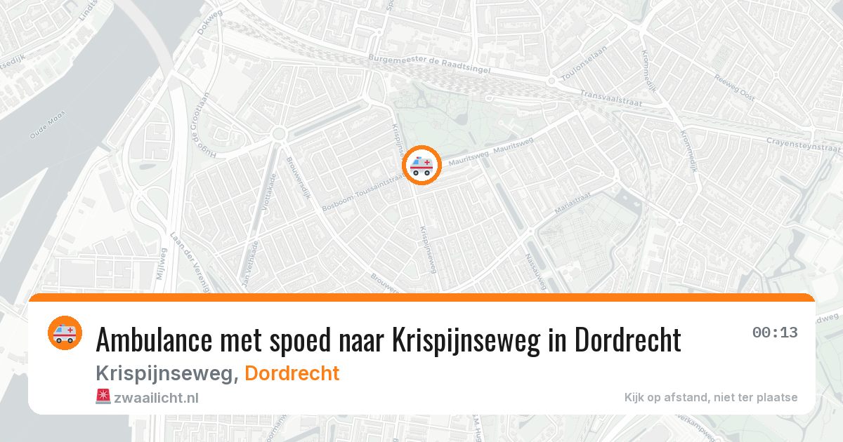 Ambulance met spoed naar Krispijnseweg in Dordrecht — 18 feb 2026