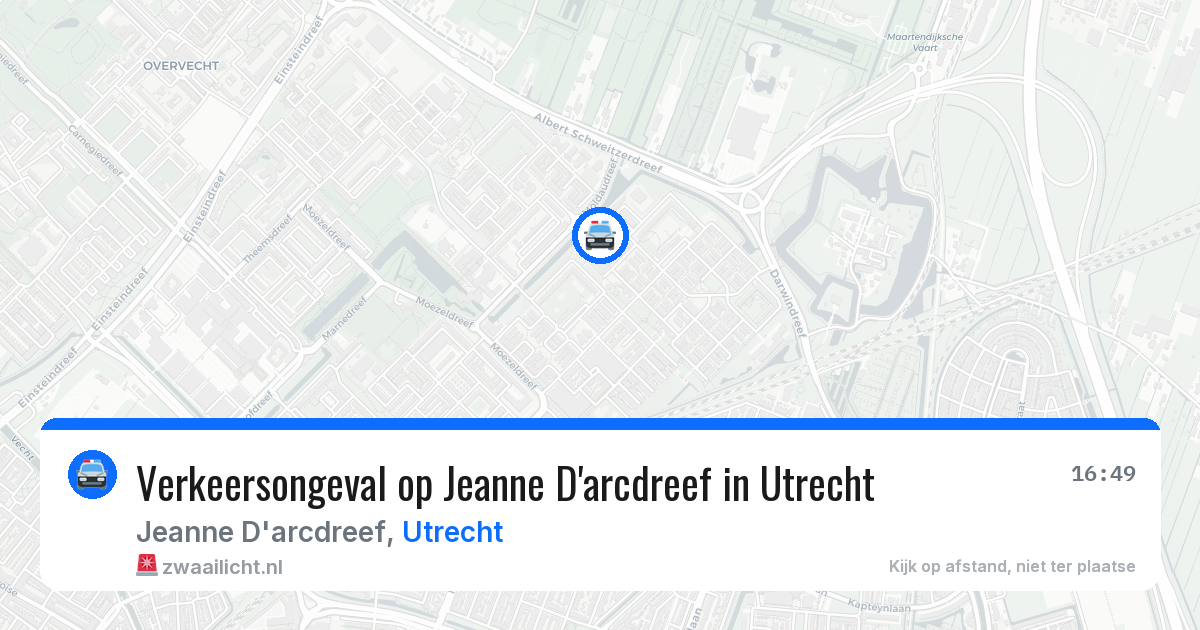 Verkeersongeval op Jeanne D'arcdreef in Utrecht — 19 jun 2026