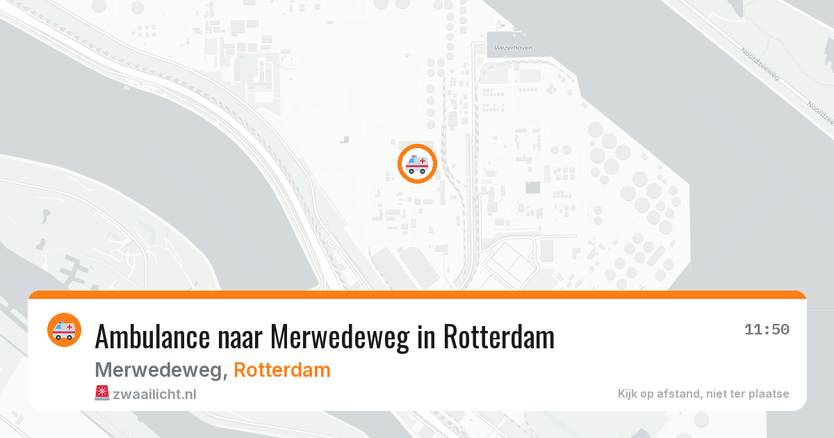 Ambulance naar Merwedeweg in Rotterdam — 1 apr 2026