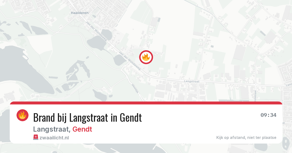 Brand bij Langstraat in Gendt — 8 apr 2026
