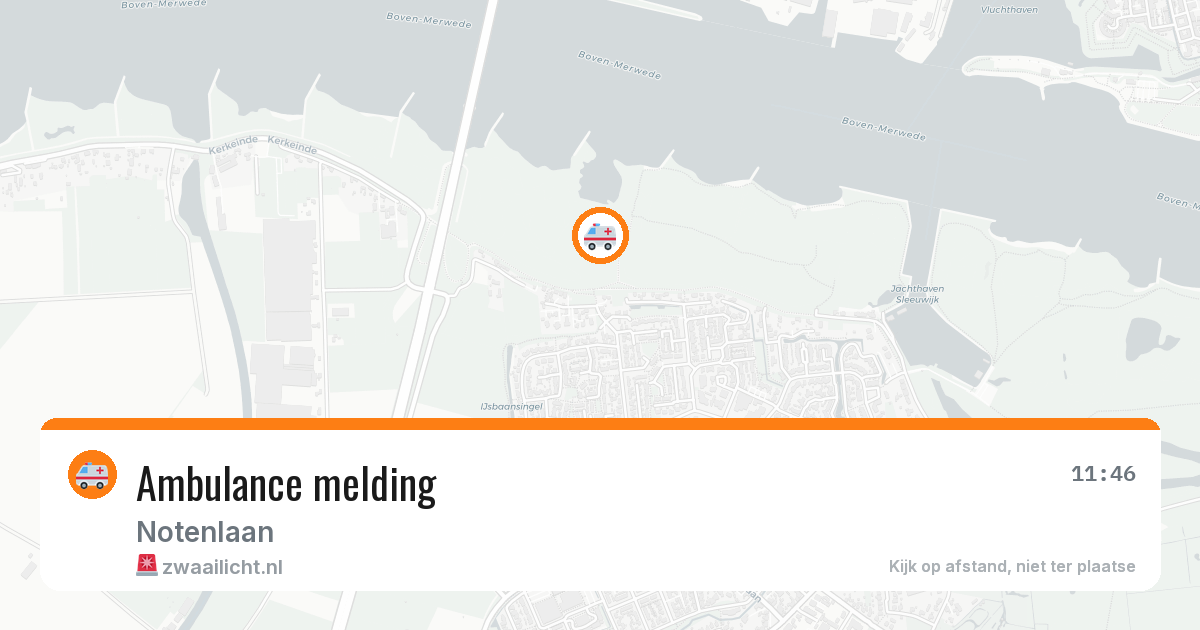 Ambulance melding — 4 mei 2026