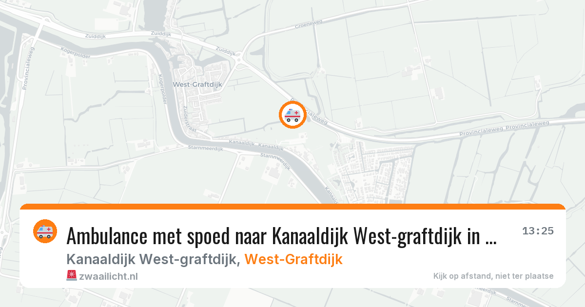 Ambulance met spoed naar Kanaaldijk West-graftdijk in West-Graftdijk — 6 mei 2026