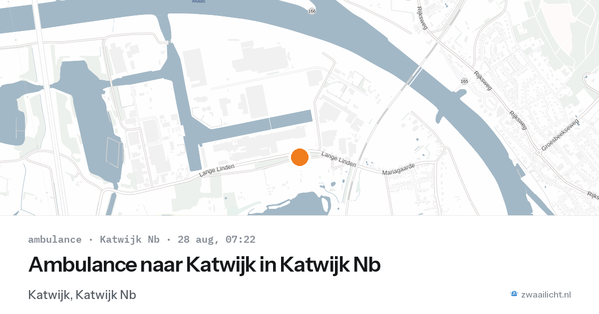 Ambulance naar Katwijk in Katwijk Nb — 28 aug 2026