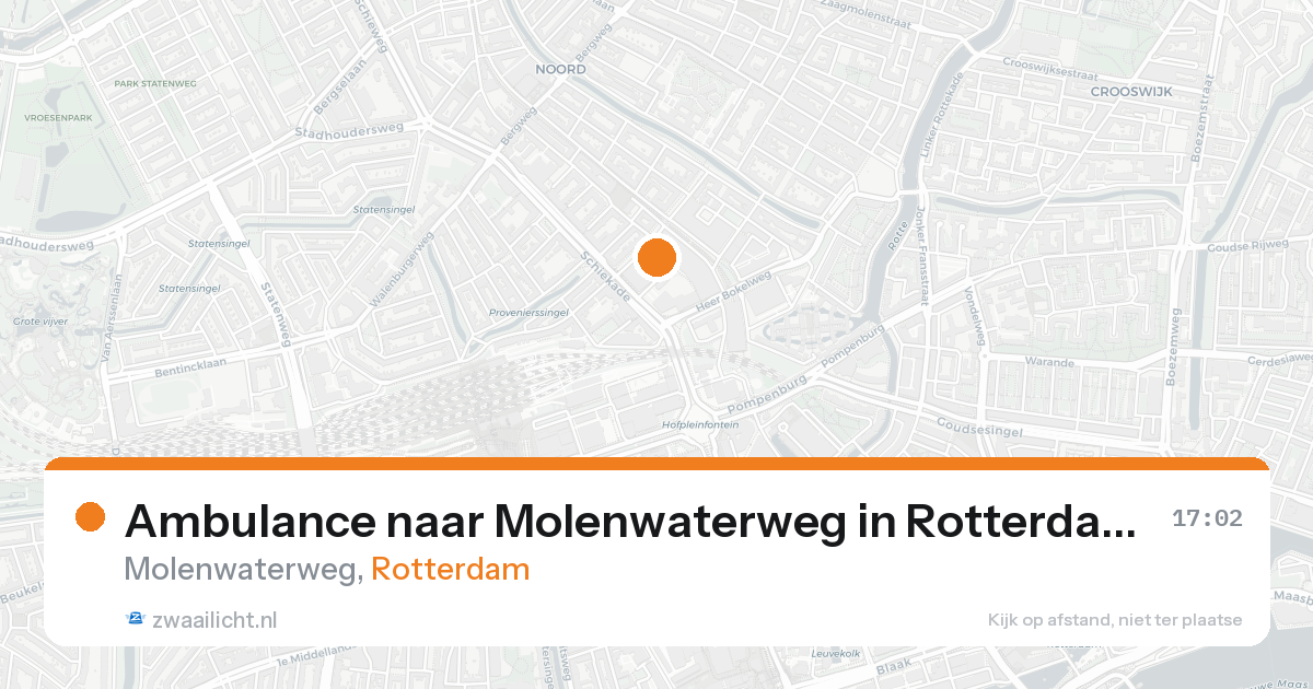 Ambulance naar Molenwaterweg in Rotterdam — 30 jan 2026