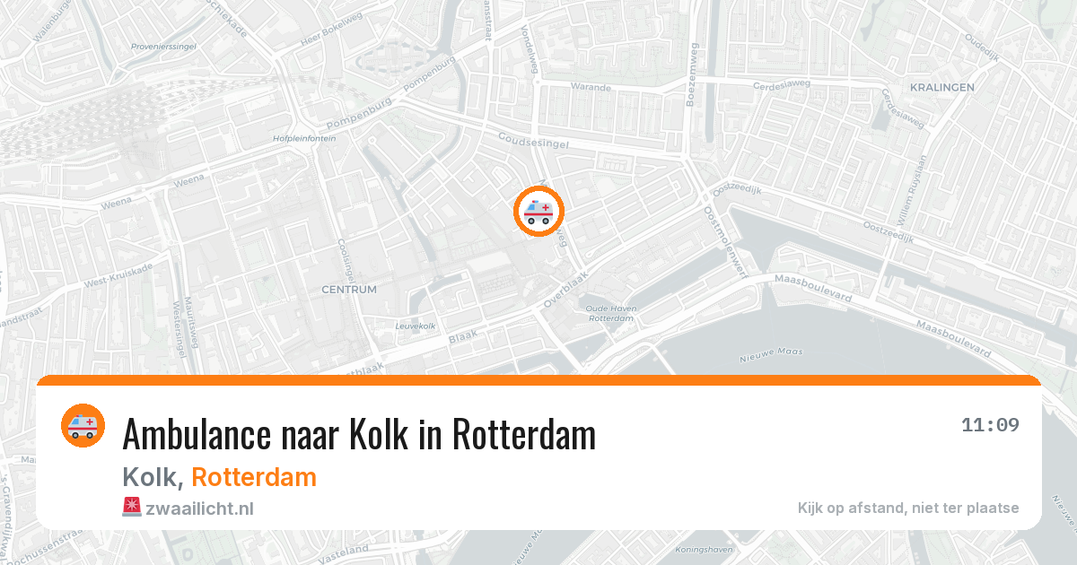 Ambulance naar Kolk in Rotterdam — 21 apr 2026