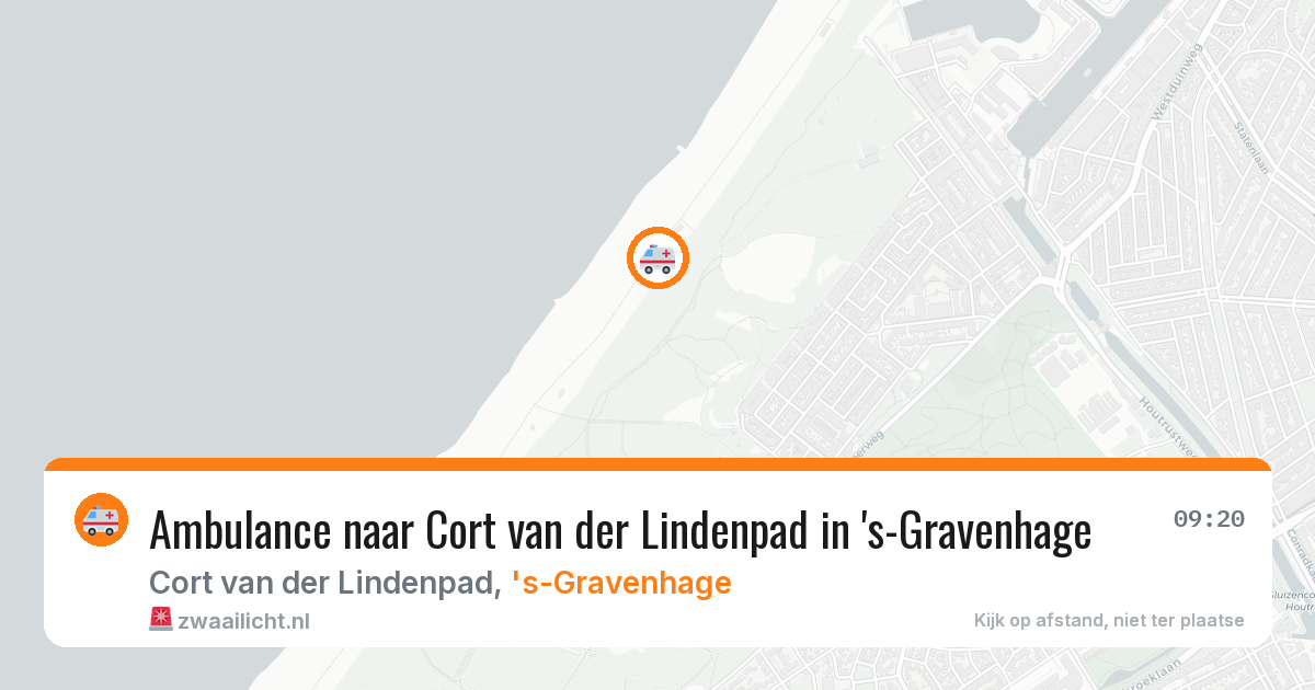 Ambulance naar Cort van der Lindenpad in 's-Gravenhage — 13 jun 2026