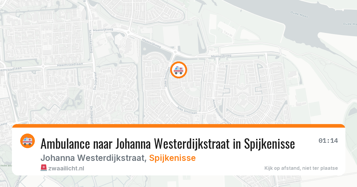 Ambulance naar Johanna Westerdijkstraat in Spijkenisse — 10 apr 2026