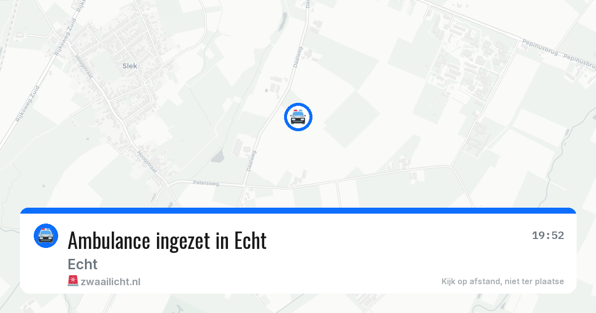 Ambulance ingezet in Echt — 23 feb 2026