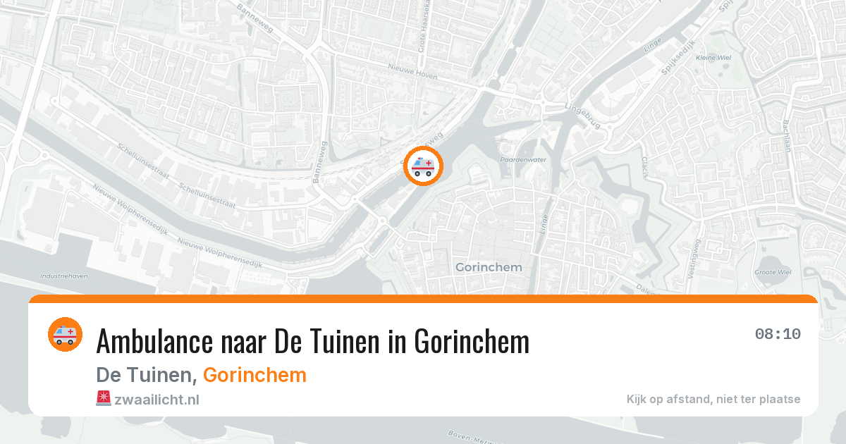 Ambulance naar De Tuinen in Gorinchem — 19 mei 2026