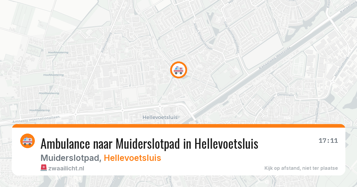 Ambulance naar Muiderslotpad in Hellevoetsluis — 29 jan 2026