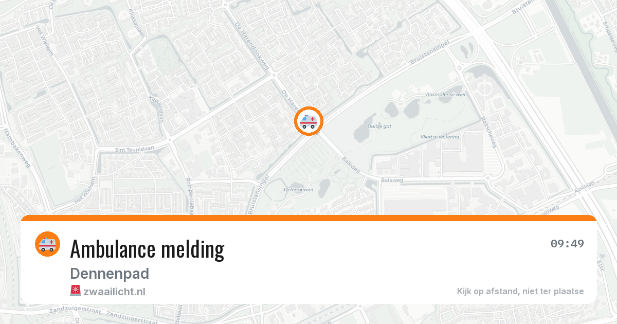 Ambulance melding — 9 feb 2026