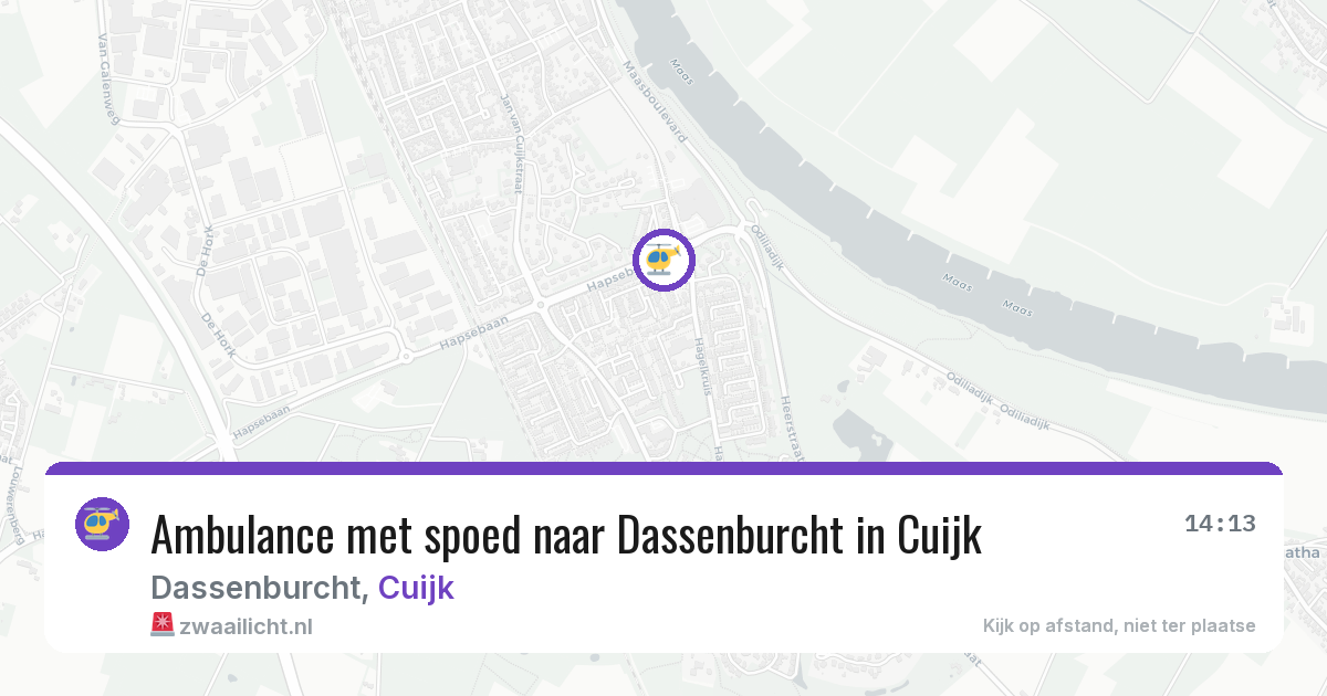 Ambulance met spoed naar Dassenburcht in Cuijk — 4 jun 2026
