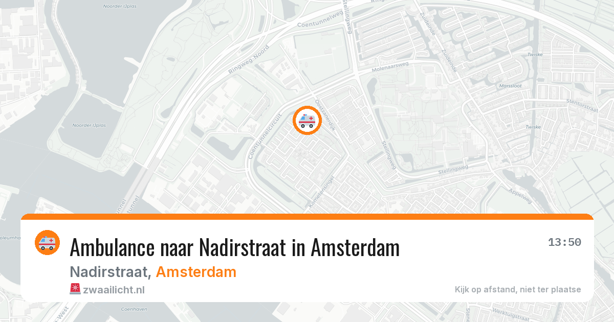 Ambulance naar Nadirstraat in Amsterdam — 19 jun 2026