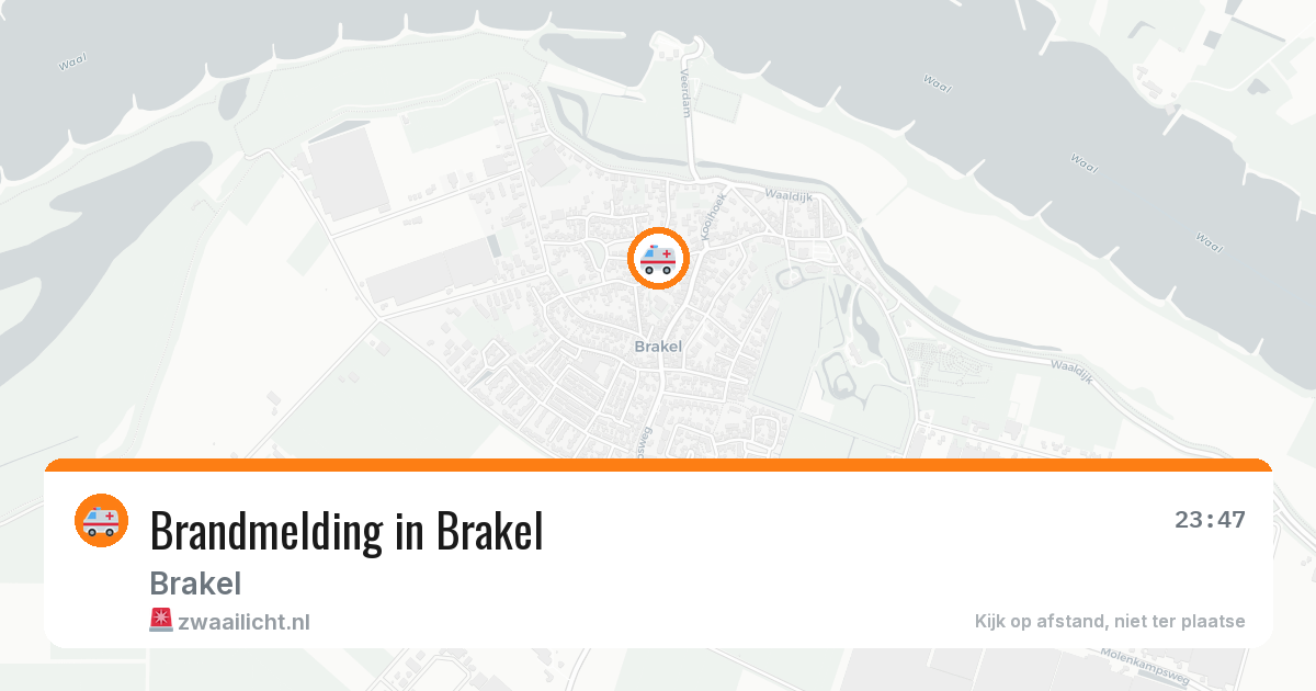 Brandmelding in Brakel — 21 jul 2026