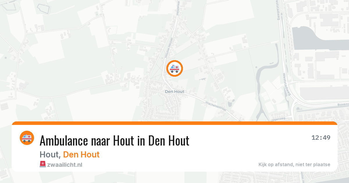 Ambulance naar Hout in Den Hout — 19 mei 2026