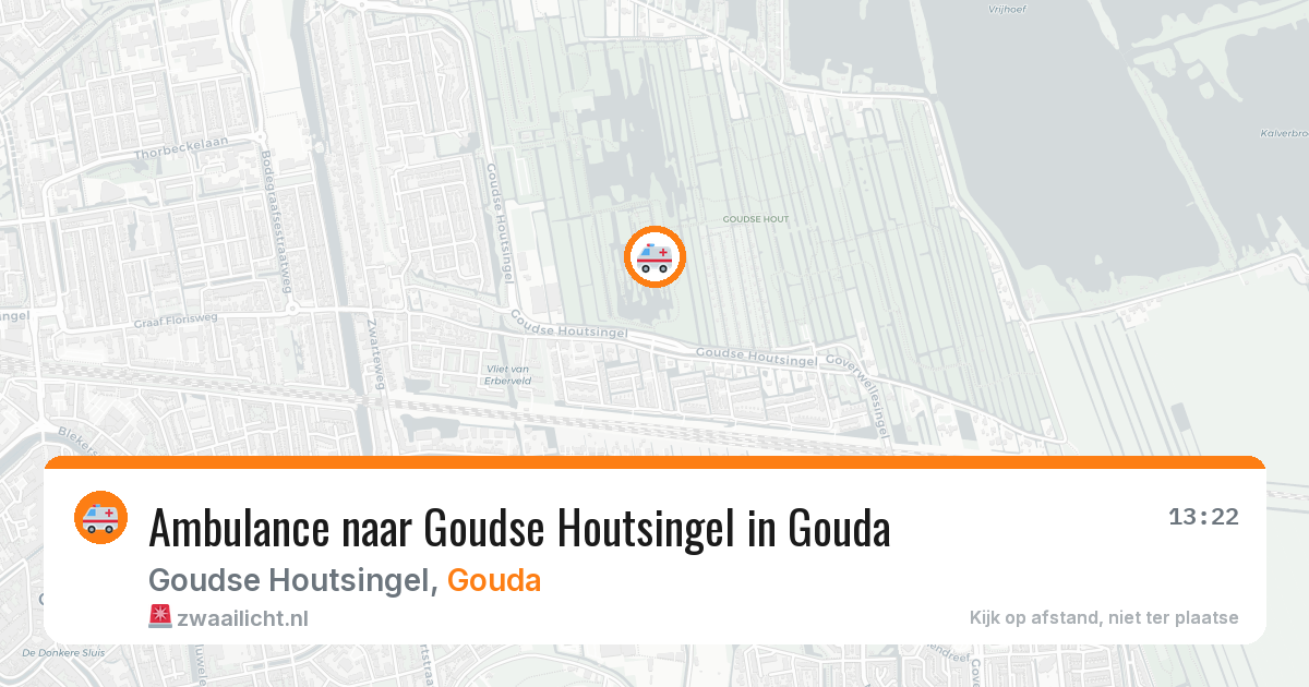 Ambulance naar Goudse Houtsingel in Gouda — 12 jul 2026