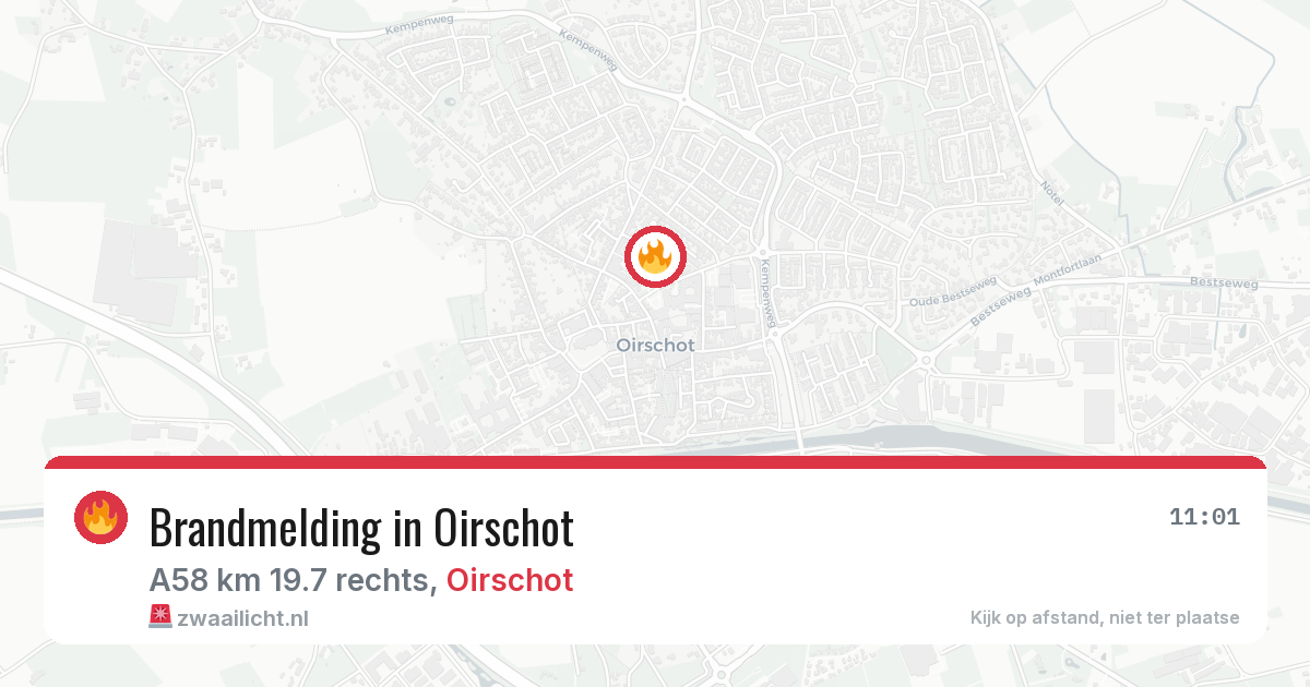 Brandmelding in Oirschot — 23 jan 2026