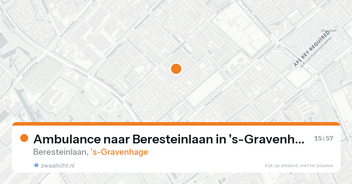 Ambulance naar Beresteinlaan in 's-Gravenhage — 25 aug 2026
