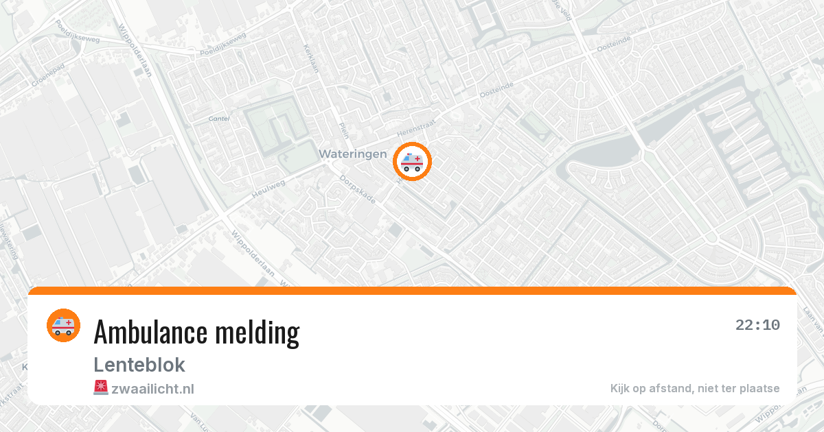 Ambulance melding — 13 apr 2026