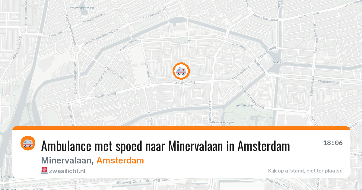 Ambulance met spoed naar Minervalaan in Amsterdam — 8 mrt 2026