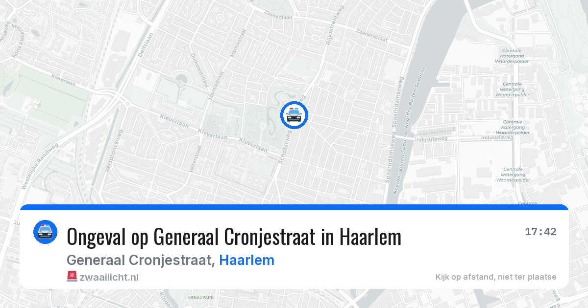 Ongeval op Generaal Cronjestraat in Haarlem — 22 apr 2026