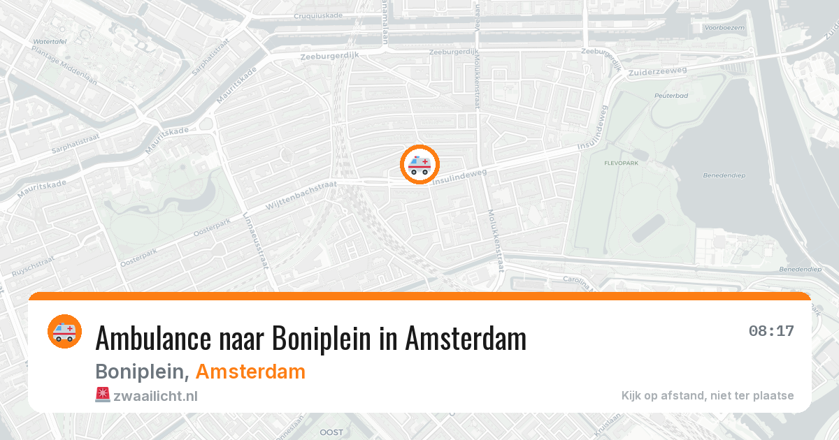 Ambulance naar Boniplein in Amsterdam — 16 jun 2026