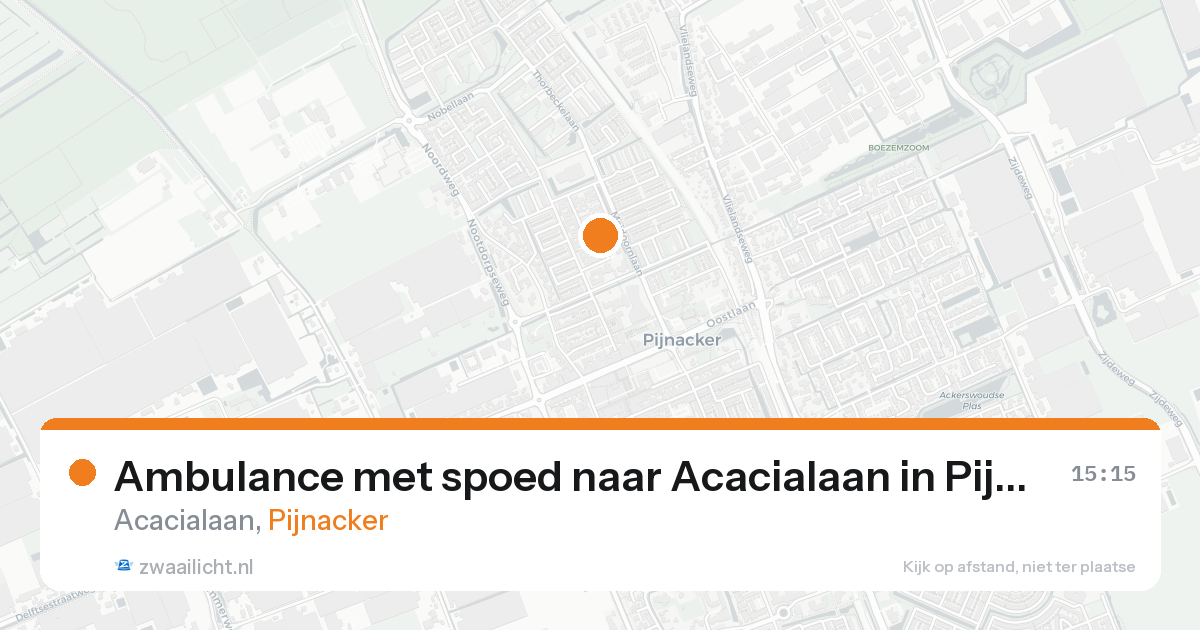 Ambulance met spoed naar Acacialaan in Pijnacker — 5 mei 2026